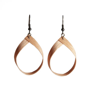 thin bentwood wooden earring